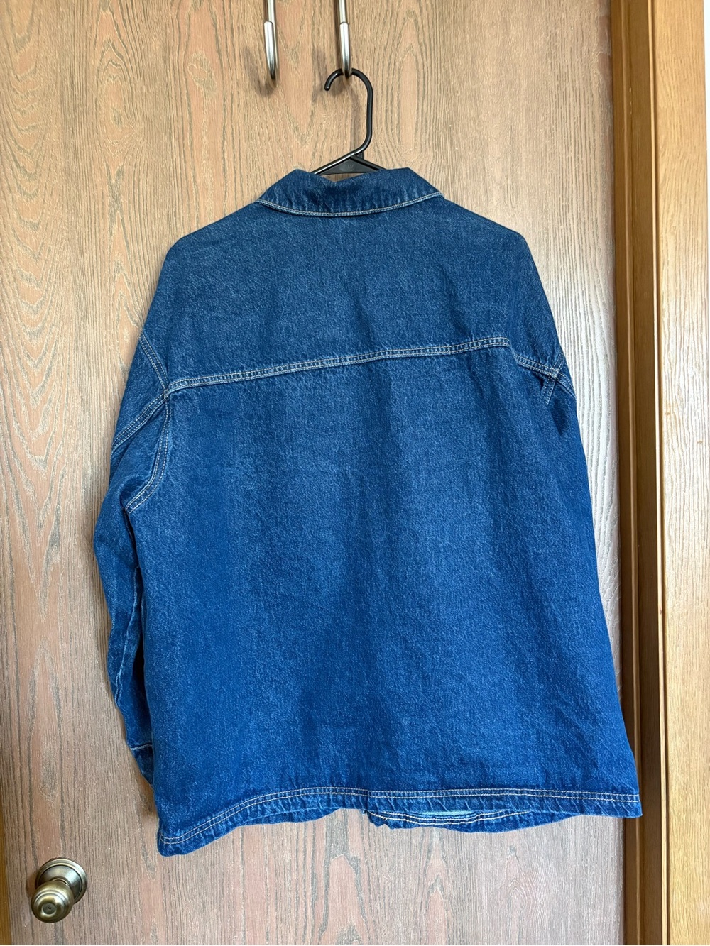 Universal Thread Dark Blue Oversized Denim Jacket - Picture 3 of 3
